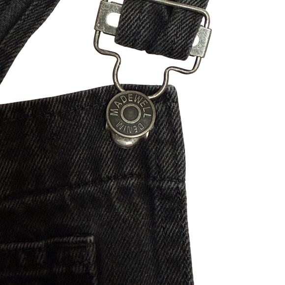 Madewell Adirondack Short Overalls In Lunar Wash Woman's Size Large - Picture 7 of 13